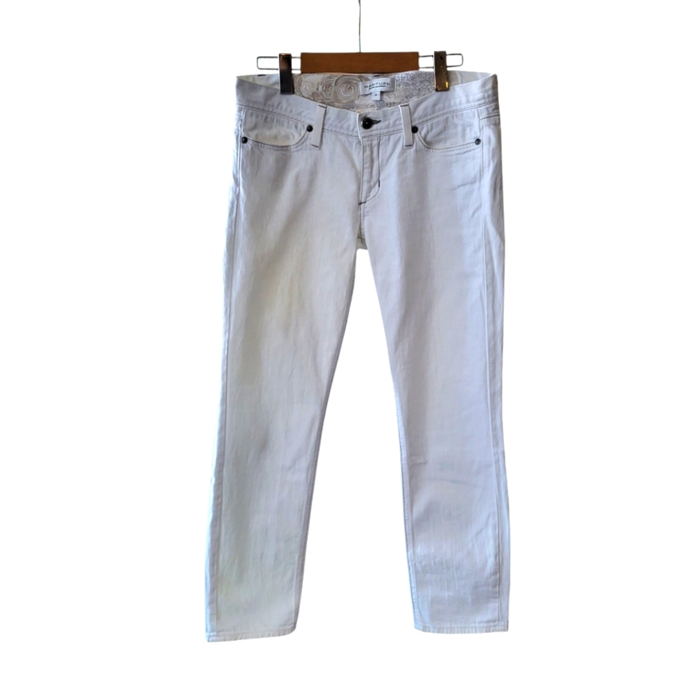 Habitual Straight Leg White Jeans Size 28 - Picture 1 of 16